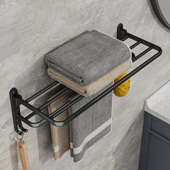 Multifunctional Bathroom Rack – Fold & Store