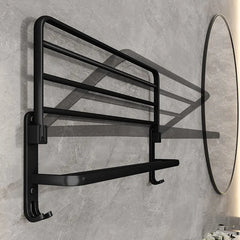 Multifunctional Bathroom Rack – Fold & Store