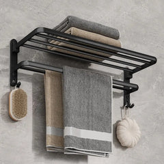 Multifunctional Bathroom Rack – Fold & Store